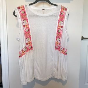 Free People embroidered tee